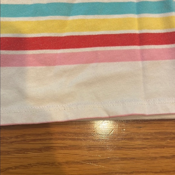 Abercrombie & Fitch Kids 15/16 Striped T-Shirt Multicolor girls rainbow LIKE NEW - Picture 5 of 8